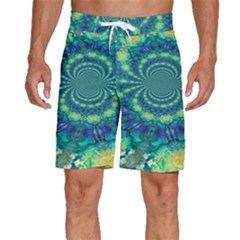 Fractal Men s Beach Shorts by nateshop