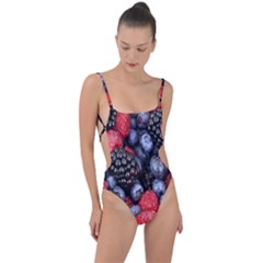 Berries-01 Tie Strap One Piece Swimsuit by nateshop