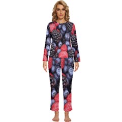 Berries-01 Womens  Long Sleeve Lightweight Pajamas Set by nateshop