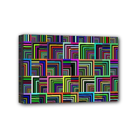 Wallpaper-background-colorful Mini Canvas 6  X 4  (stretched) by Bedest