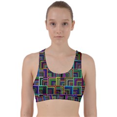 Wallpaper-background-colorful Back Weave Sports Bra by Bedest