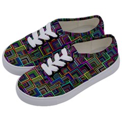 Wallpaper-background-colorful Kids  Classic Low Top Sneakers by Bedest
