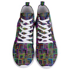 Wallpaper-background-colorful Men s Lightweight High Top Sneakers by Bedest