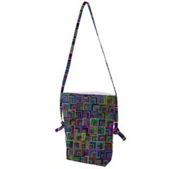 Wallpaper-background-colorful Folding Shoulder Bag by Bedest