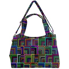 Wallpaper-background-colorful Double Compartment Shoulder Bag by Bedest