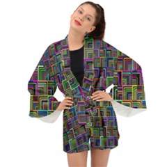 Wallpaper-background-colorful Long Sleeve Kimono by Bedest