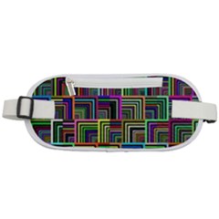 Wallpaper-background-colorful Rounded Waist Pouch by Bedest