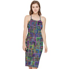 Wallpaper-background-colorful Bodycon Cross Back Summer Dress by Bedest