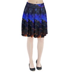 Landscape-sci-fi-alien-world Pleated Skirt by Bedest