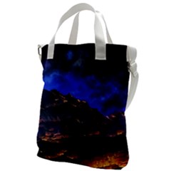Landscape-sci-fi-alien-world Canvas Messenger Bag by Bedest