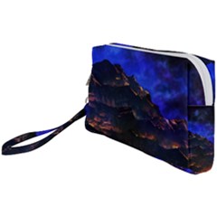 Landscape-sci-fi-alien-world Wristlet Pouch Bag (small) by Bedest