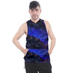 Landscape-sci-fi-alien-world Men s Sleeveless Hoodie by Bedest