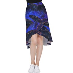 Landscape-sci-fi-alien-world Frill Hi Low Chiffon Skirt by Bedest