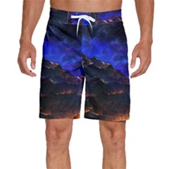 Landscape-sci-fi-alien-world Men s Beach Shorts by Bedest