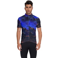 Landscape-sci-fi-alien-world Men s Short Sleeve Cycling Jersey by Bedest