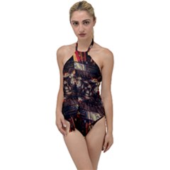 Library-tunnel-books-stacks Go With The Flow One Piece Swimsuit