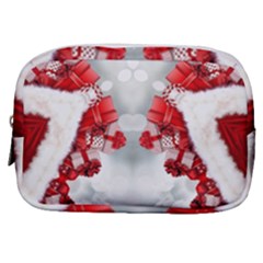 Christmas-background-tile-gifts Make Up Pouch (small) by Bedest