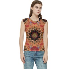 Abstract-kaleidoscope-design Women s Raglan Cap Sleeve T-shirt by Bedest