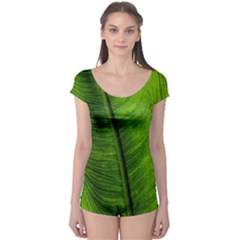 Green-leaf-plant-freshness-color Boyleg Leotard 