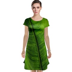 Green-leaf-plant-freshness-color Cap Sleeve Nightdress by Bedest