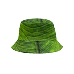 Green-leaf-plant-freshness-color Inside Out Bucket Hat (kids) by Bedest