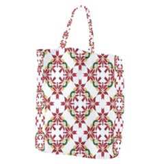 Christmas-wallpaper-background Giant Grocery Tote