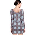 Pattern-cross-geometric-shape Long Sleeve Bodycon Dress View2