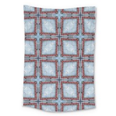 Pattern-cross-geometric-shape Large Tapestry by Bedest