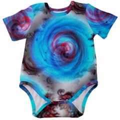 Abstract-kaleidoscope-pattern Baby Short Sleeve Bodysuit by Bedest