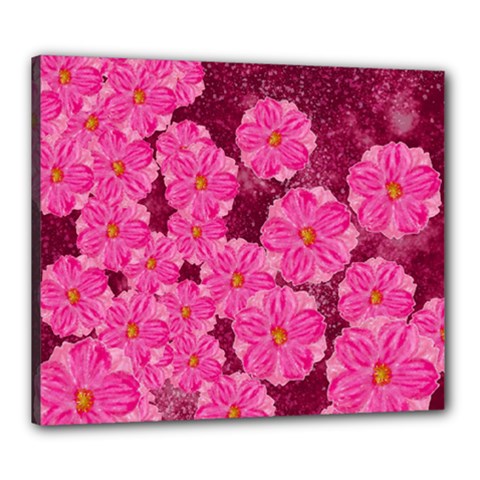 Cherry-blossoms-floral-design Canvas 24  X 20  (stretched) by Bedest