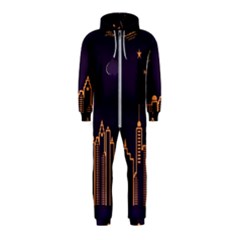 Skyscraper Town Urban Towers Hooded Jumpsuit (kids) by pakminggu