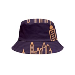 Skyscraper Town Urban Towers Bucket Hat (kids) by pakminggu