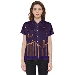 Skyscraper Town Urban Towers Short Sleeve Pocket Shirt by pakminggu