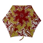 Cinnamon and Gold Swirls  Mini Folding Umbrella