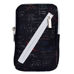 Math Mathematics Pattern Belt Pouch Bag (small) by pakminggu