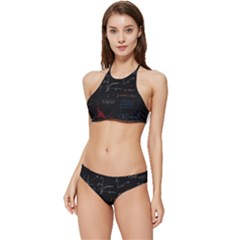 Math Mathematics Pattern Banded Triangle Bikini Set