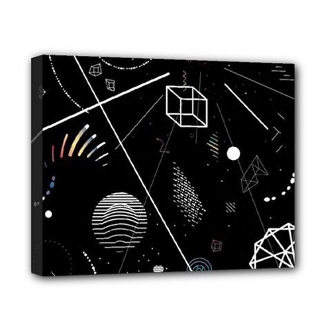 Future Space Aesthetic Math Canvas 10  x 8  (Stretched)