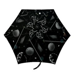 Future Space Aesthetic Math Mini Folding Umbrellas