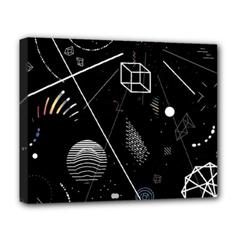 Future Space Aesthetic Math Deluxe Canvas 20  x 16  (Stretched)