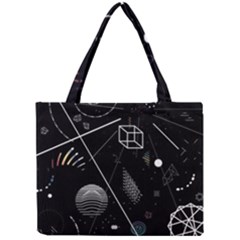 Future Space Aesthetic Math Mini Tote Bag