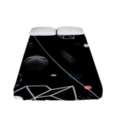Future Space Aesthetic Math Fitted Sheet (Full/ Double Size)