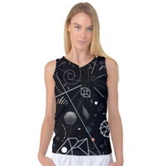 Future Space Aesthetic Math Women s Basketball Tank Top