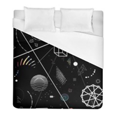 Future Space Aesthetic Math Duvet Cover (Full/ Double Size)