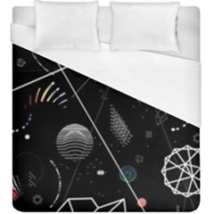 Future Space Aesthetic Math Duvet Cover (King Size)