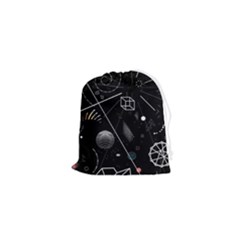 Future Space Aesthetic Math Drawstring Pouch (XS)