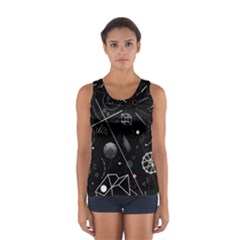 Future Space Aesthetic Math Sport Tank Top 