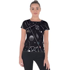 Future Space Aesthetic Math Short Sleeve Sports Top 