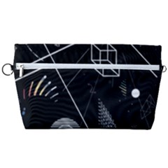 Future Space Aesthetic Math Handbag Organizer