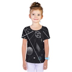 Future Space Aesthetic Math Kids  One Piece T-Shirt