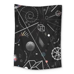 Future Space Aesthetic Math Medium Tapestry